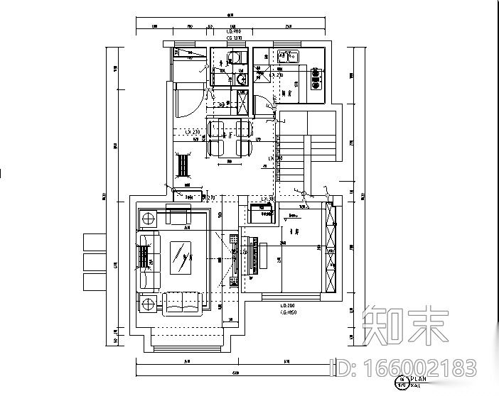 御龙墅春华秋实别墅设计施工图（附效果图）cad施工图下载【ID:166002183】