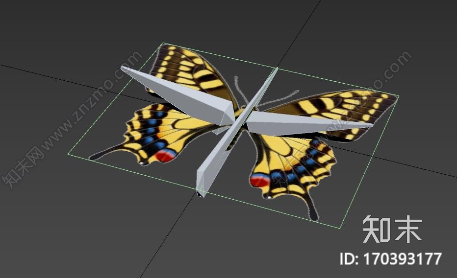 蝴蝶CG模型下载【ID:170393177】