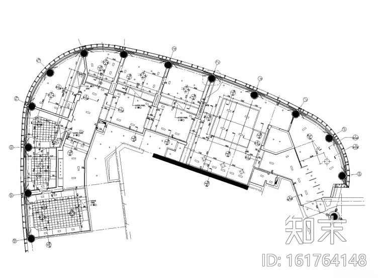 北京某饭店中餐厅室内装修施工图cad施工图下载【ID:161764148】