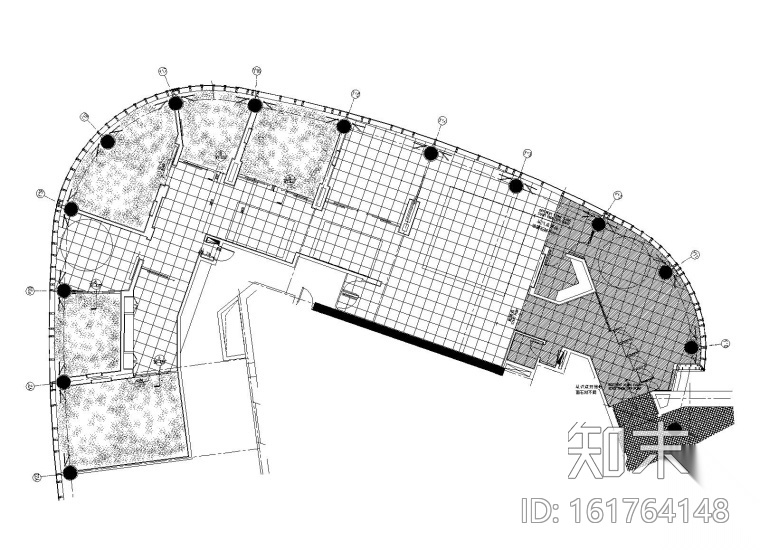 北京某饭店中餐厅室内装修施工图cad施工图下载【ID:161764148】