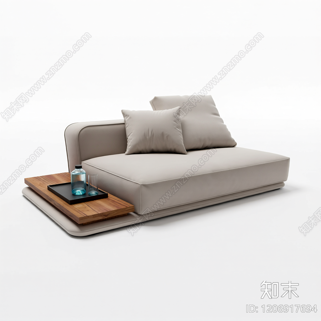 带茶几的沙发组件3D模型下载【ID:1206917694】