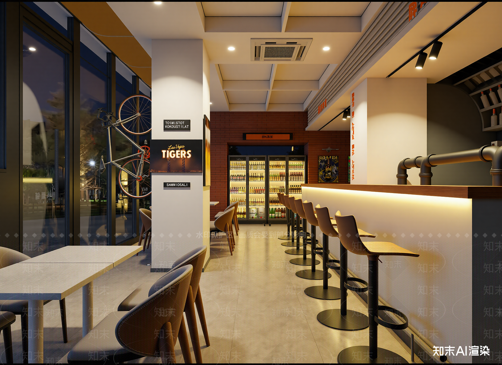 现代酒吧3D模型下载【ID:1214129878】