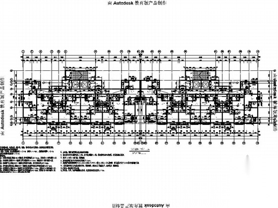 [安徽]新古典风格19层住宅建筑施工图（2015年10月图纸）cad施工图下载【ID:168461124】