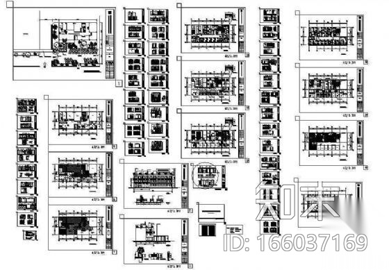 中医院装修设计资料cad施工图下载【ID:166037169】