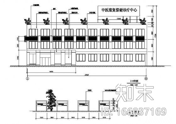 中医院装修设计资料cad施工图下载【ID:166037169】