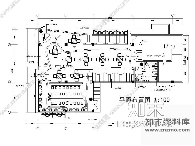 施工图422㎡某西餐厅室内装修图含效果cad施工图下载【ID:532011523】