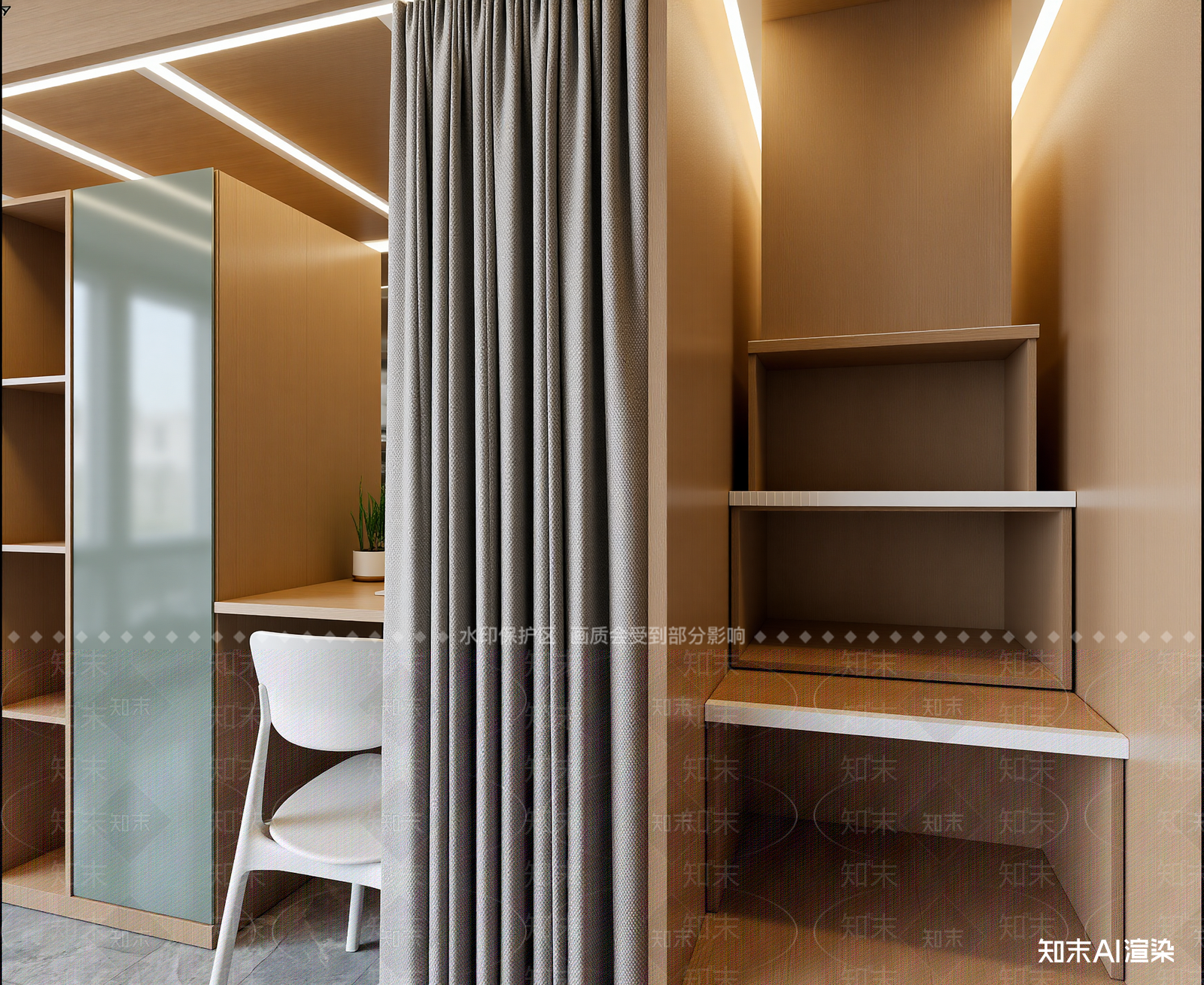 现代办公区3D模型下载【ID:1214563305】