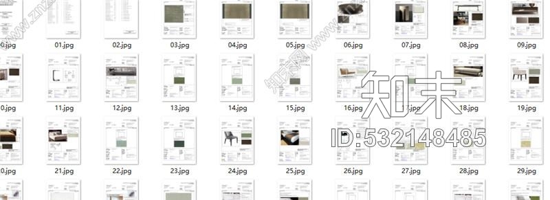 SCDA华润公寓样板间B户型软装方案&amp;效果图&amp;施工图&amp;物料表施工图下载【ID:532148485】