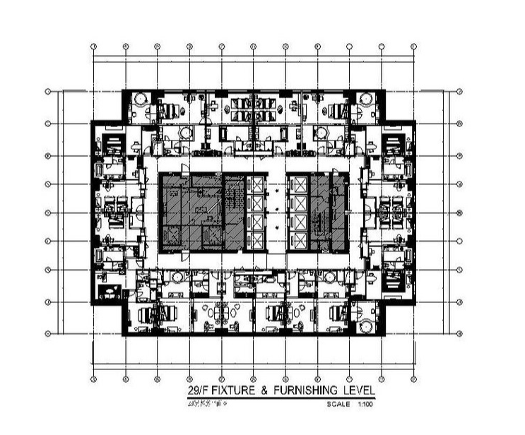 [东莞]五星级酒店标准单人房、套房设计施工图施工图下载【ID:161738110】