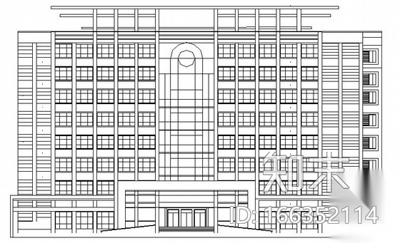 [郑州市][毕业设计]某八层办公楼建筑扩初图cad施工图下载【ID:166352114】