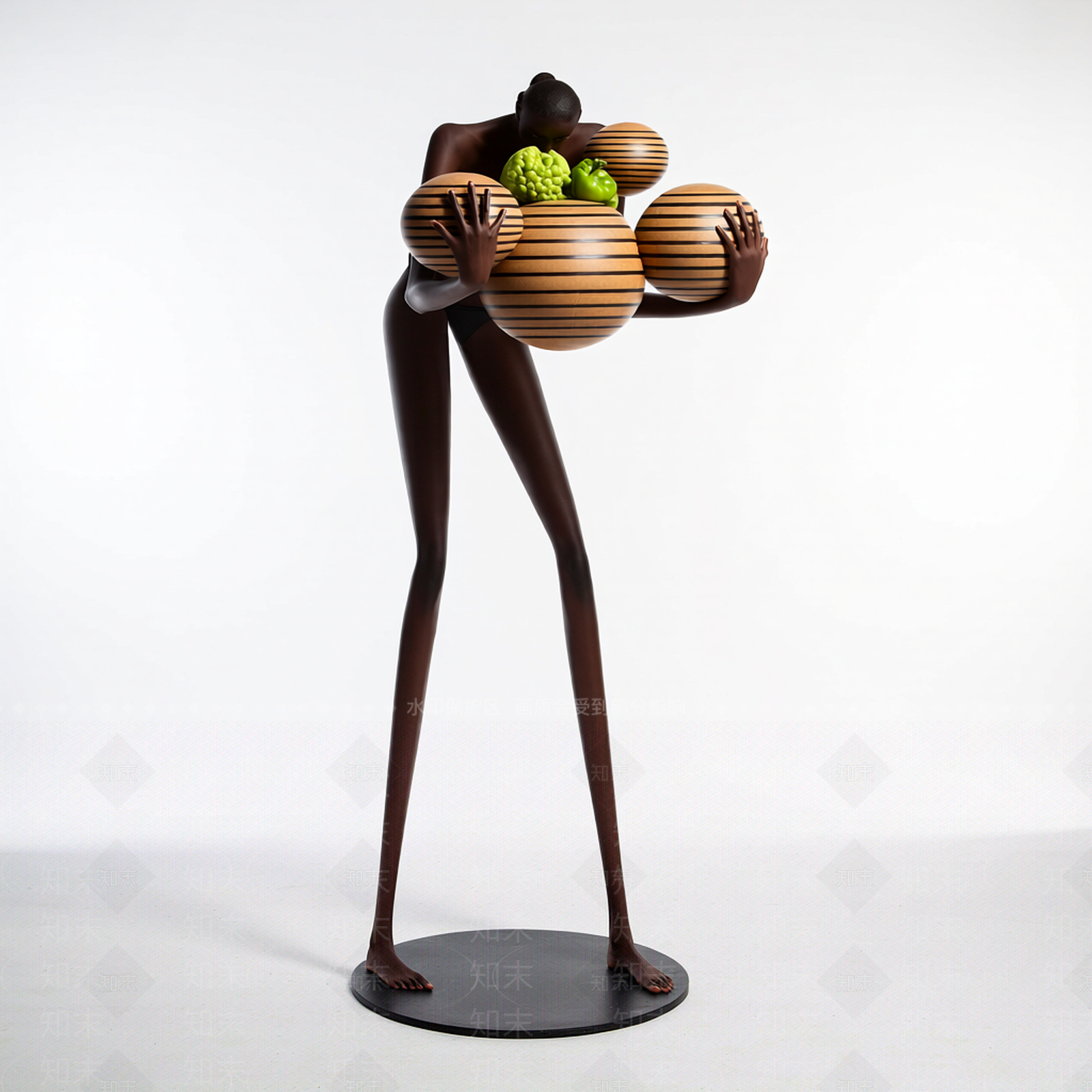 抽象雕塑人物3D模型下载【ID:1206185884】