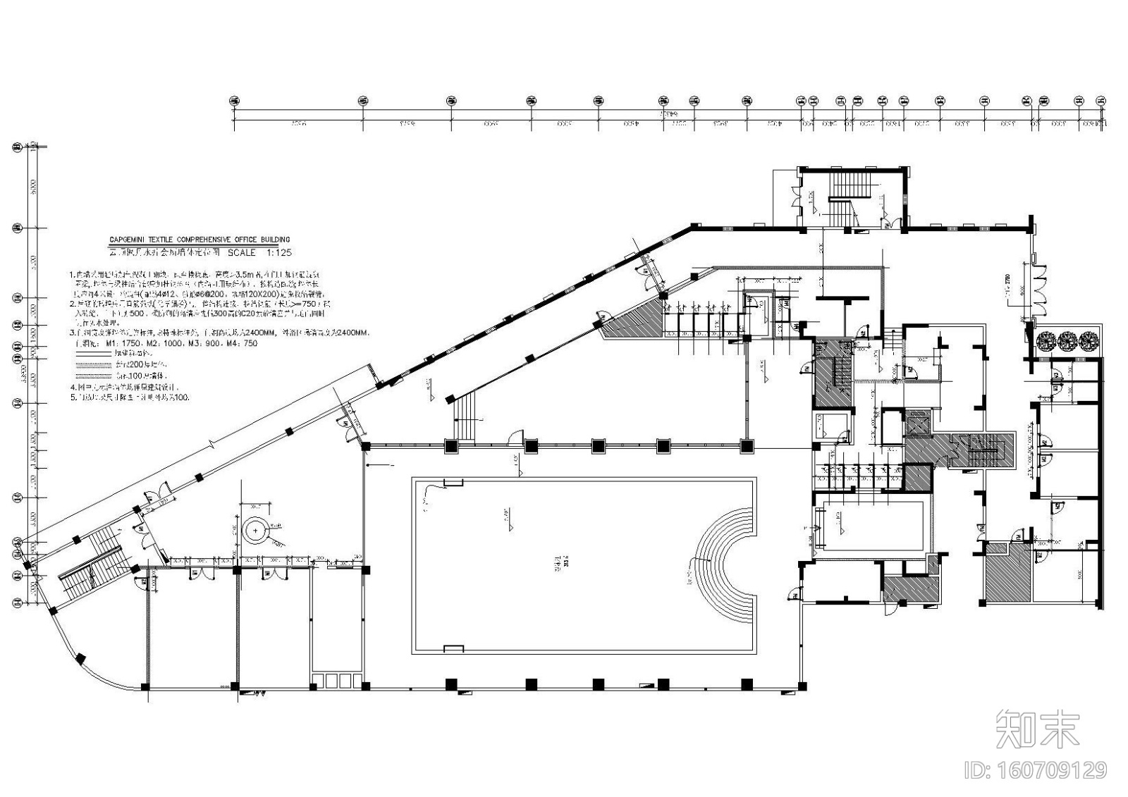 简欧风格水疗休闲会所设计施工图​+效果图cad施工图下载【ID:160709129】