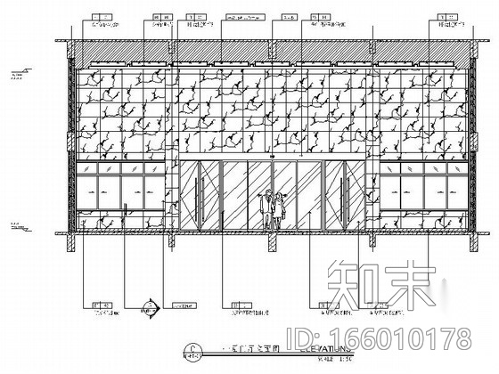 [湖南]看守所营房室内装修设计施工图cad施工图下载【ID:166010178】