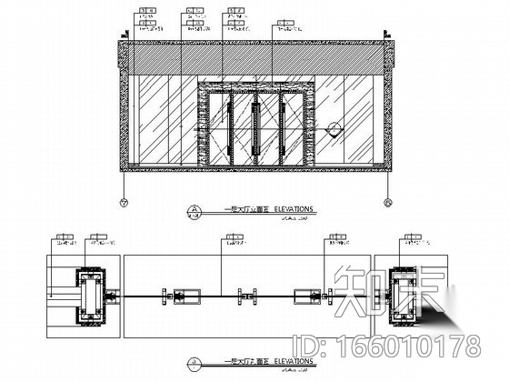 [湖南]看守所营房室内装修设计施工图cad施工图下载【ID:166010178】