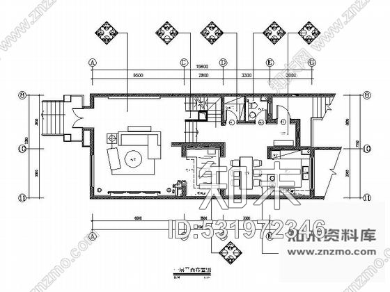 施工图西安知名地产集团豪华社区三层别墅样板间室内装修图含实景图施工图下载【ID:531972346】