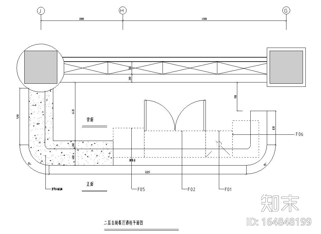三层亲水茶餐厅室内装修工程施工图cad施工图下载【ID:164848199】