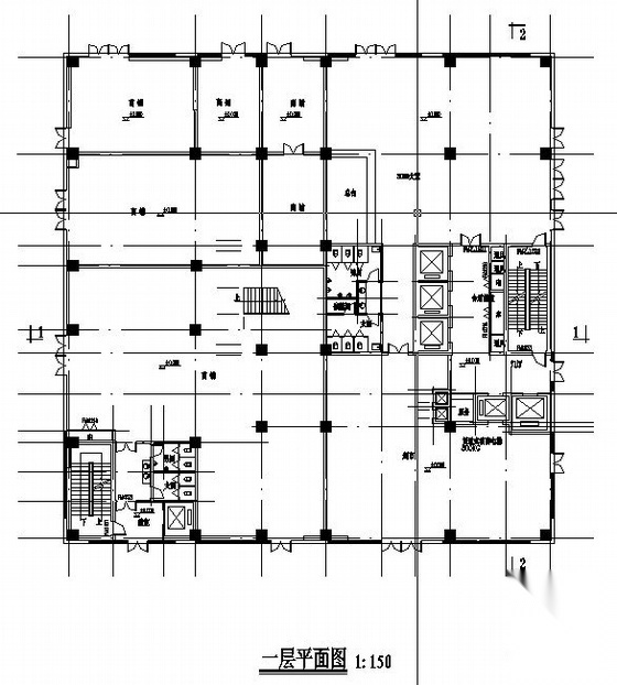 某二十一层综合写字楼初设图cad施工图下载【ID:151396119】