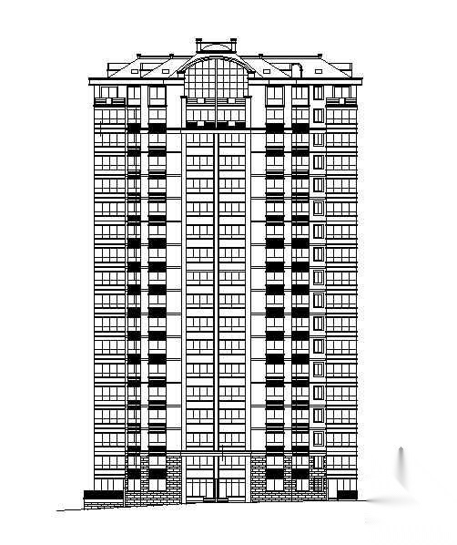 [威海]某海景小区十八层高层住宅建筑施工图(有阁楼)施工图下载【ID:168088138】