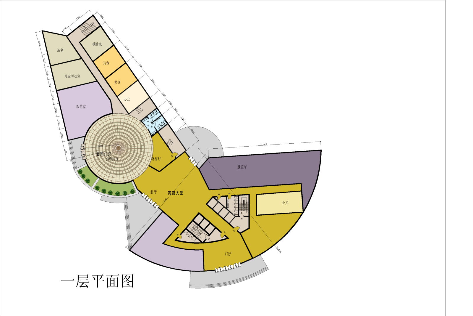 芦墟宾馆建筑设计方案及施工图cad施工图下载【ID:151518126】