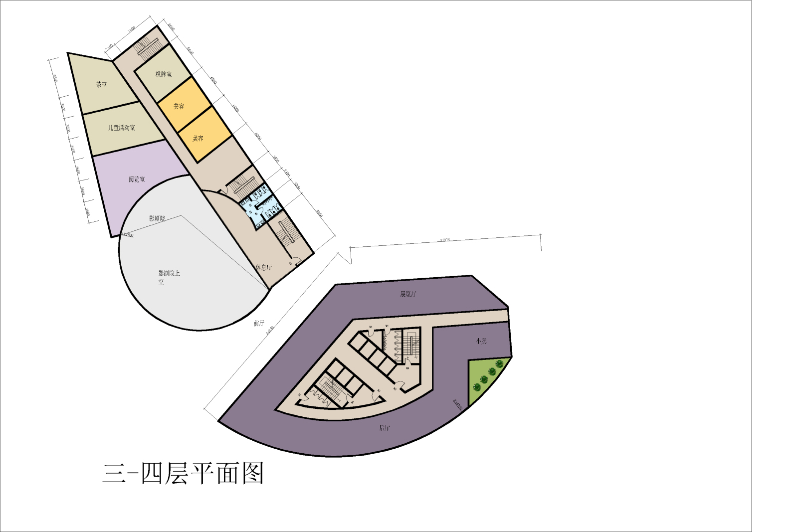 芦墟宾馆建筑设计方案及施工图cad施工图下载【ID:151518126】