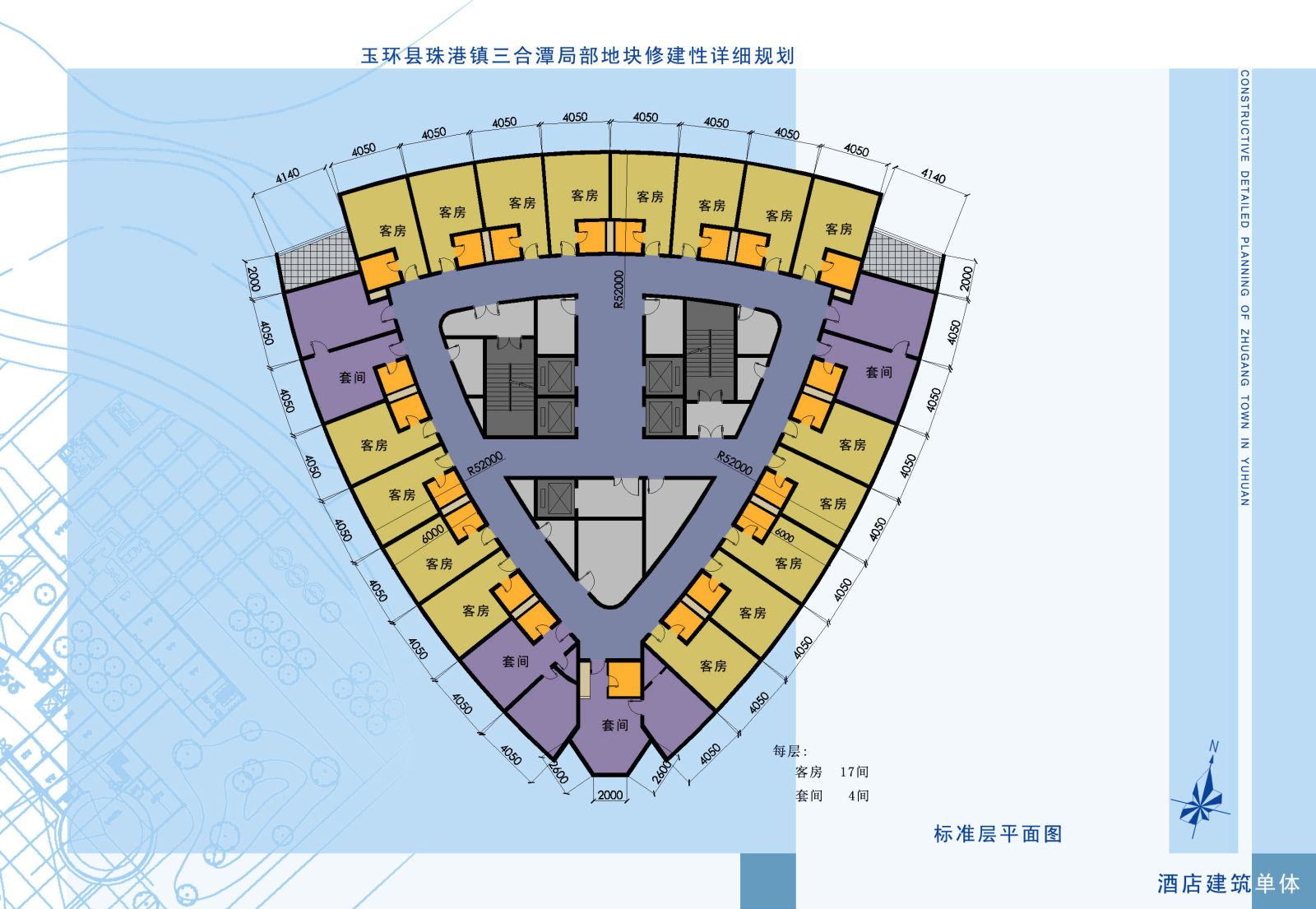 芦墟宾馆建筑设计方案及施工图cad施工图下载【ID:151518126】