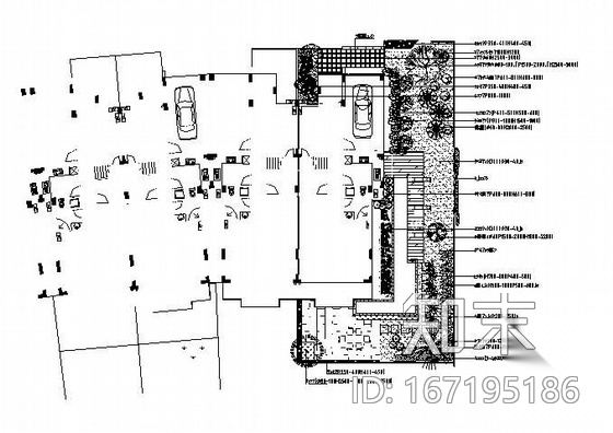 江苏某别墅样板房景观设计图cad施工图下载【ID:167195186】