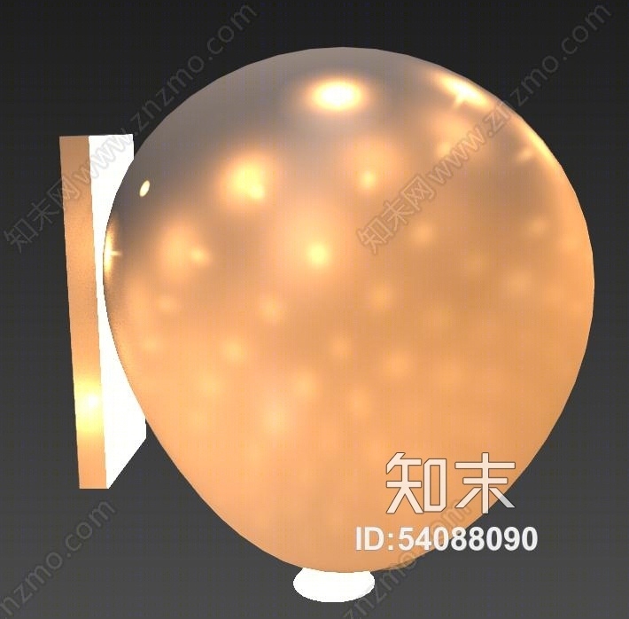 气球灯3D模型下载【ID:54088090】