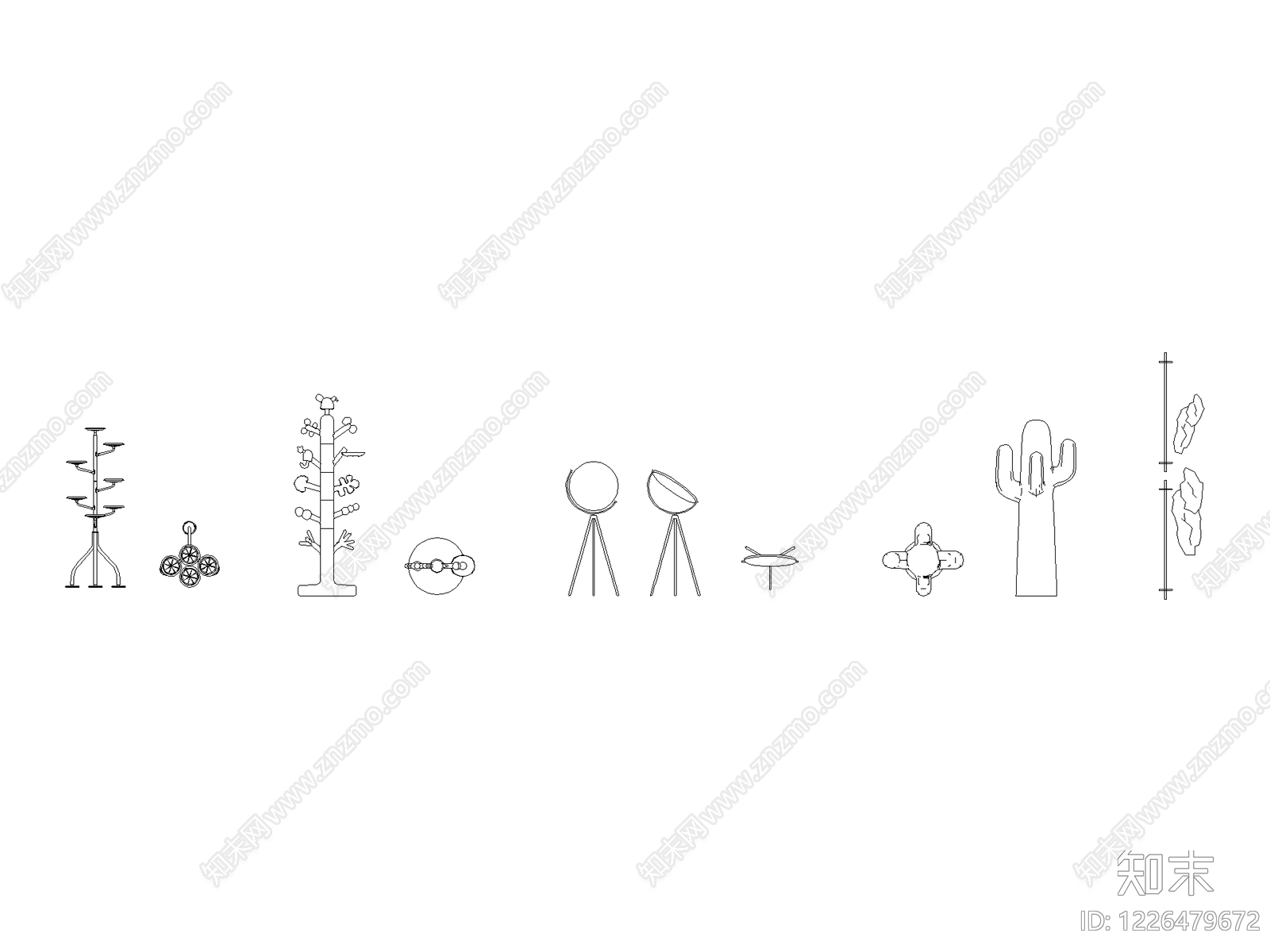 摆件cad施工图下载【ID:1226479672】