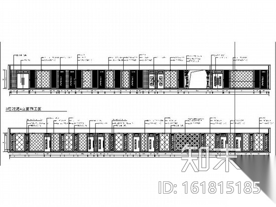 [济南]某大型KTV商务会所全套施工图cad施工图下载【ID:161815185】