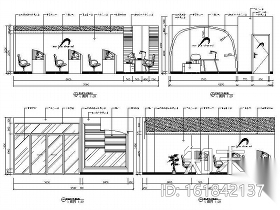 文化传媒公司办公空间设计图cad施工图下载【ID:161842137】