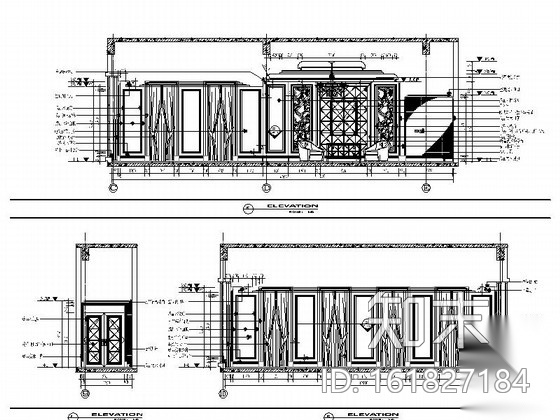 [苏州]奢华欧式风格商务会所四层卧室休息区室内装修图（...cad施工图下载【ID:161827184】