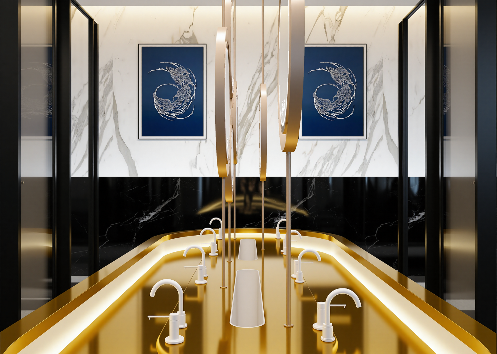 现代卫浴展厅3D模型下载【ID:1214665213】