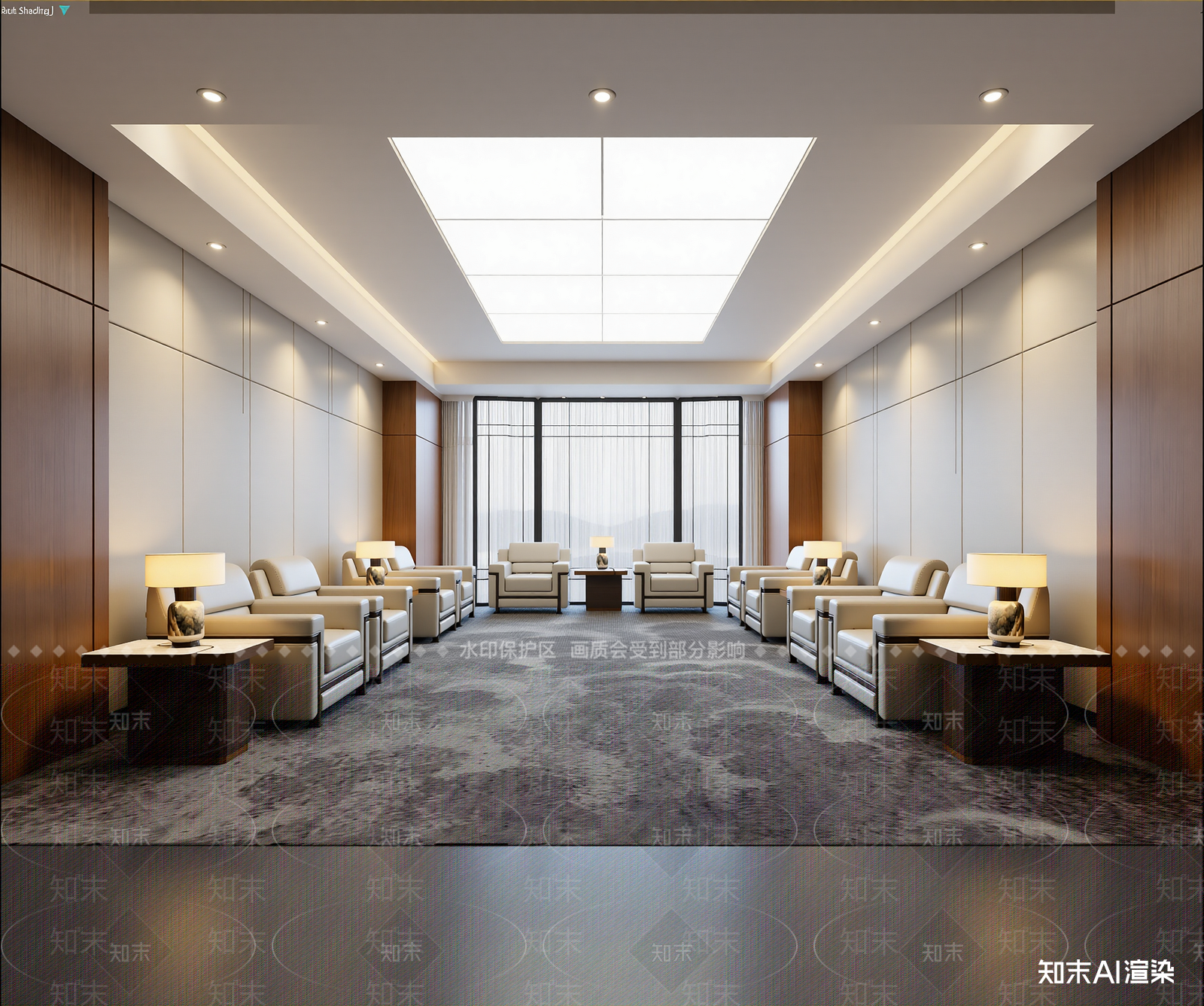 现代酒店大堂3D模型下载【ID:1214954313】