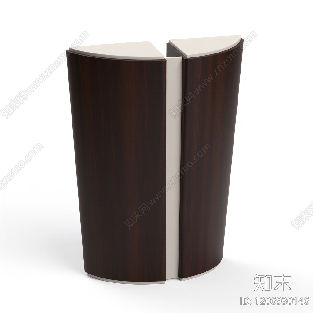 双柱式隔断装饰3D模型下载【ID:1206930146】