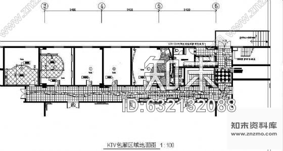 施工图KTV包房装修设计图cad施工图下载【ID:632132088】