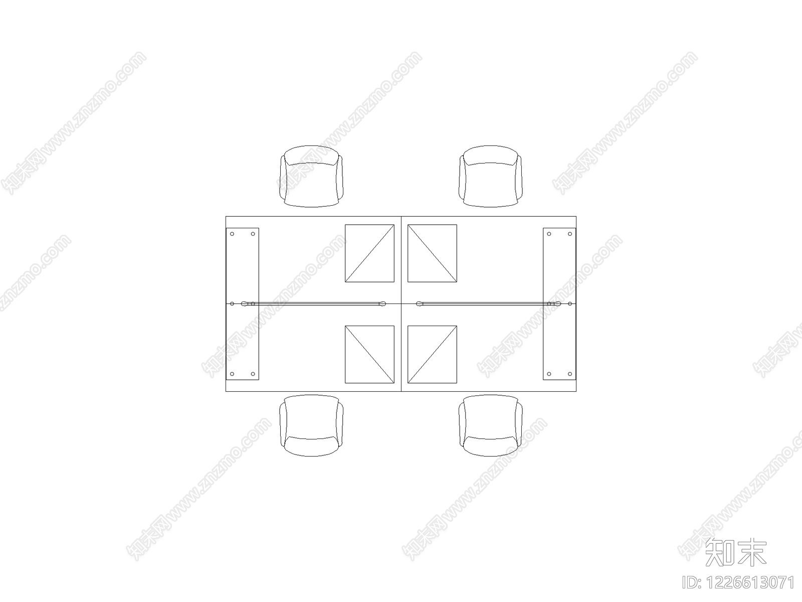 桌子CAD图纸