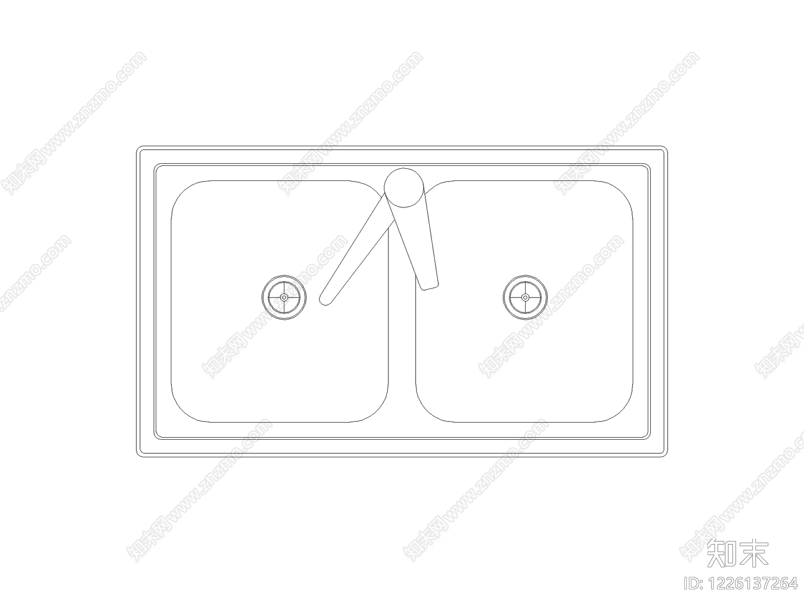 厨房设施cad施工图下载【ID:1226137264】