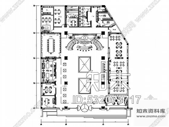 施工图大连某现代古典风格售楼处室内装修施工图cad施工图下载【ID:532073717】