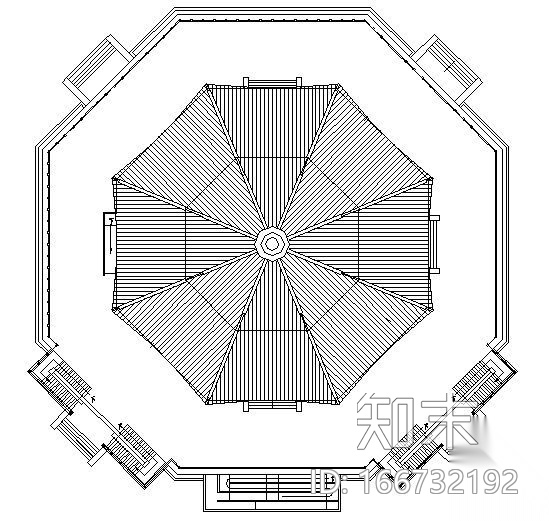 雷峰塔建筑方案图cad施工图下载【ID:166732192】