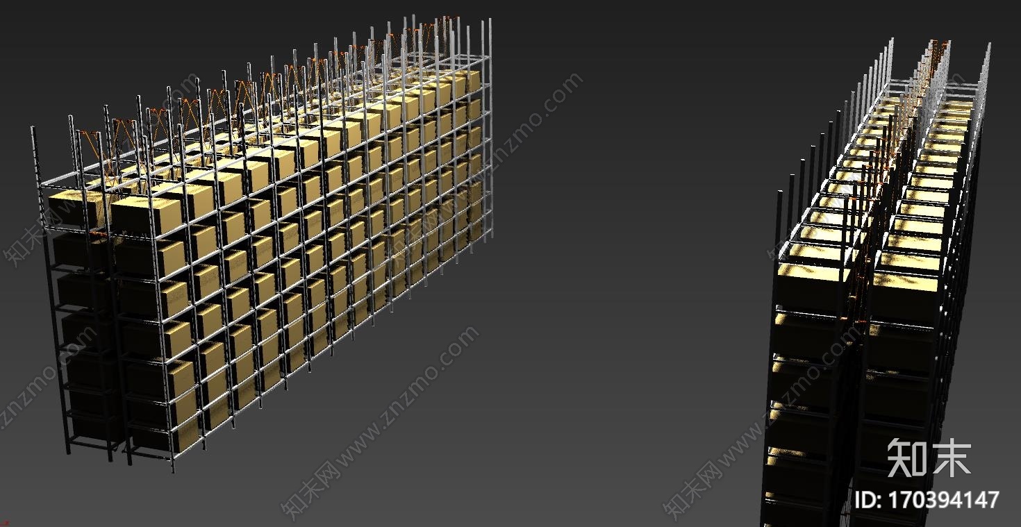 货架CG模型下载【ID:170394147】