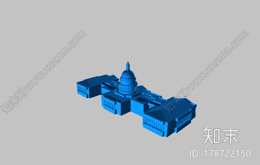 美国国会大厦3d打印模型下载【ID:178722150】