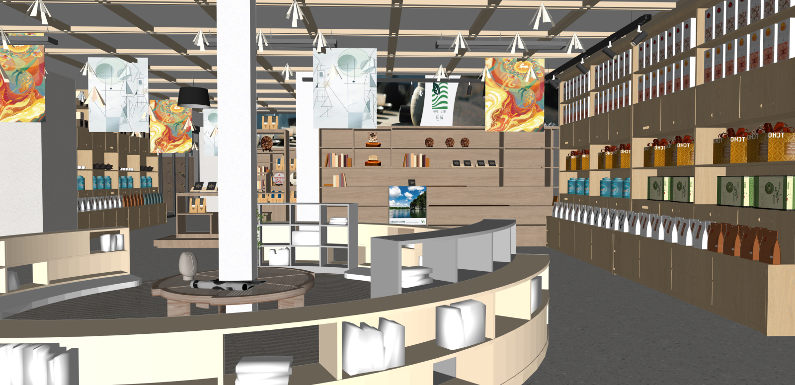 现代其他店铺SU模型下载【ID:1215947393】