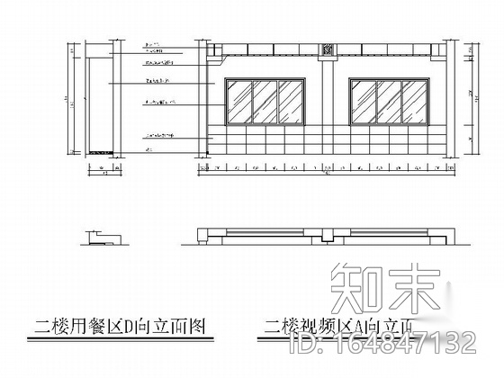 [原创]现代时尚网络会所室内装修施工图cad施工图下载【ID:164847132】