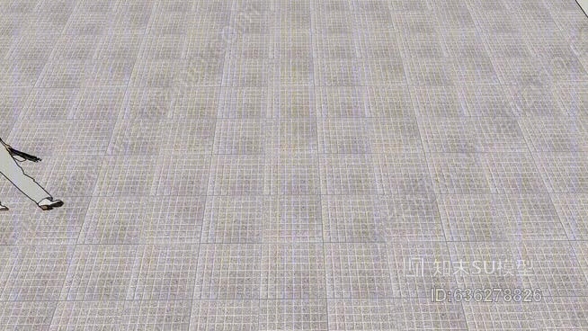 铺设混凝土立方体块型外板SU模型下载【ID:636278826】