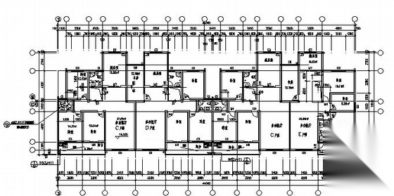 某七层商住楼建筑设计施工图cad施工图下载【ID:149843153】