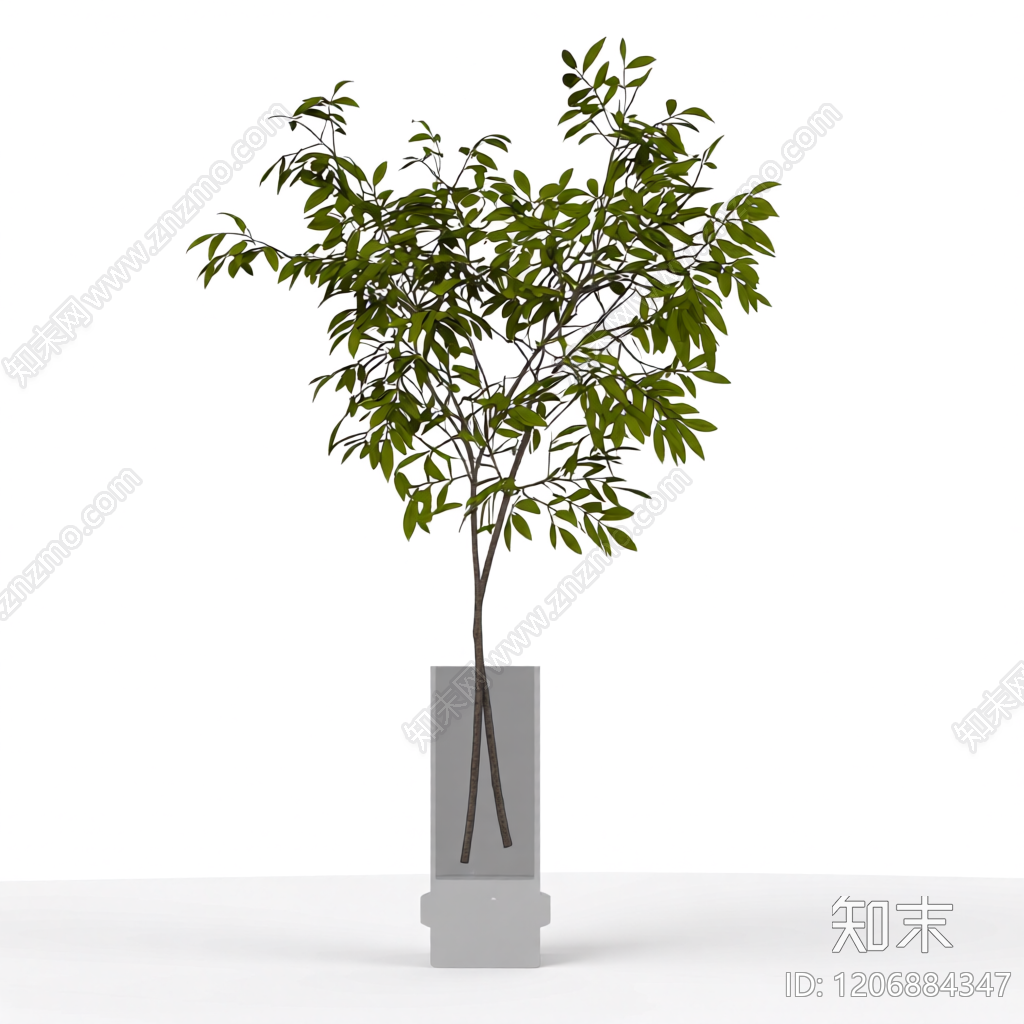 盆栽绿植3D模型下载【ID:1206884347】