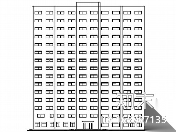 [毕业设计]某十五层旅馆建筑扩初图施工图下载【ID:165767135】