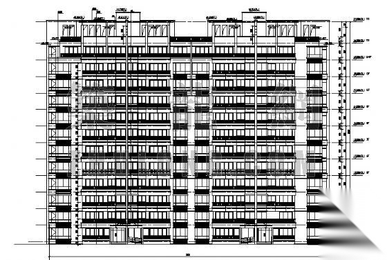 十一层板式住宅建筑方案图cad施工图下载【ID:149852190】