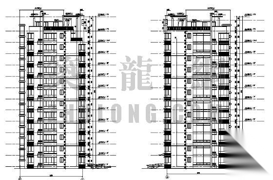 十一层板式住宅建筑方案图cad施工图下载【ID:149852190】