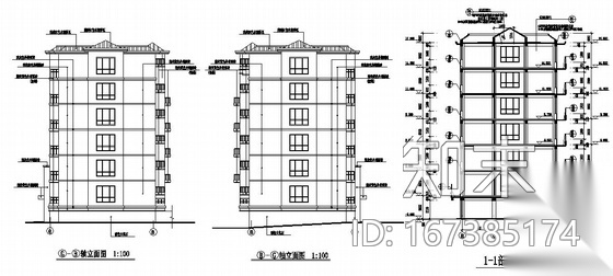 [大连长兴岛]某工业区新建动迁安置小区二期工程回迁建筑...cad施工图下载【ID:167385174】